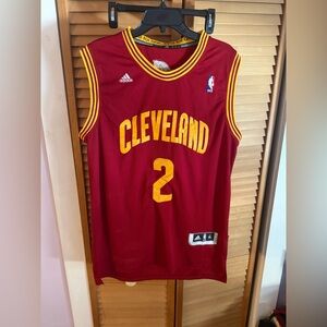 Adidas Cleveland Cavaliers Red and Yellow Jersey
